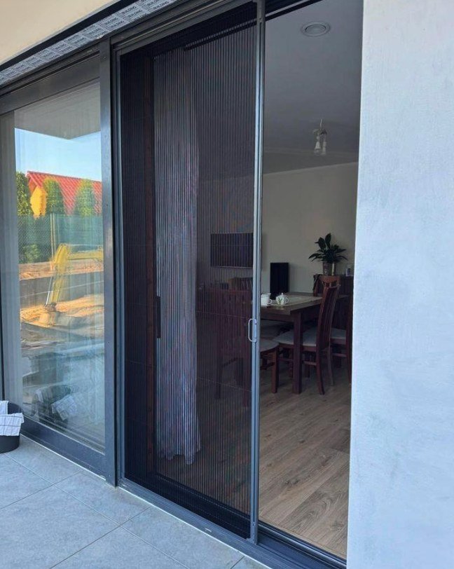 Sliding door with insect screen