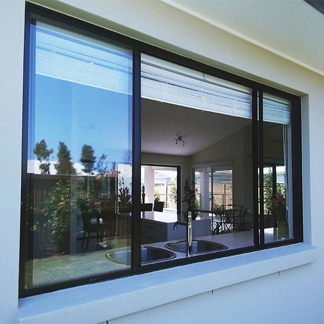 Wide sliding opening screened